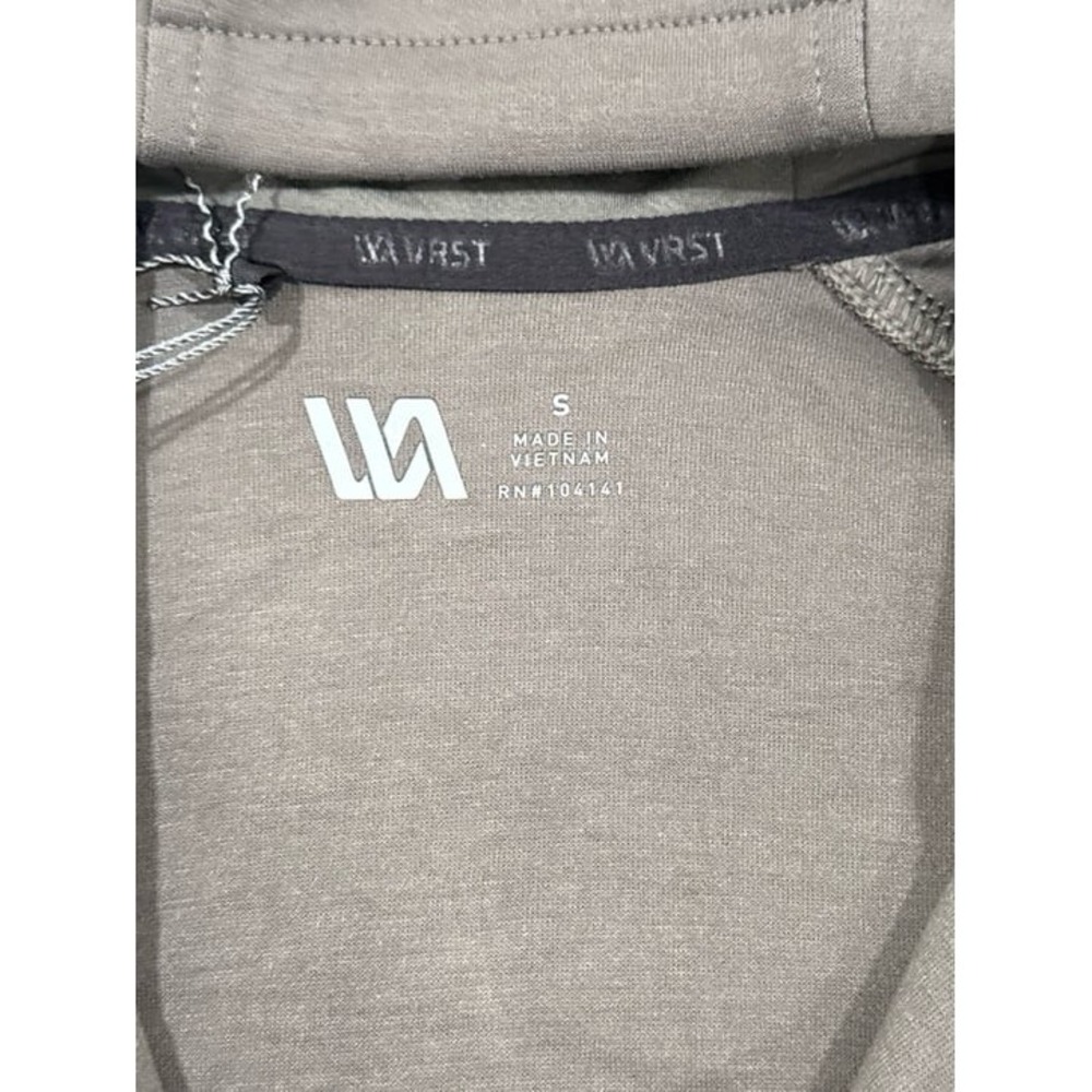 Men's VRST Warm Pewter Pinnacle‎ Fleece Full Zip Hoodie Athletic Jacket - Small - Picture 4 of 5